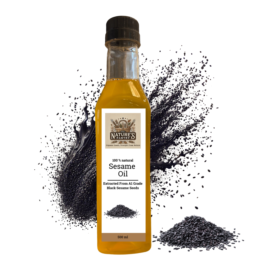 Cold Pressed Black Seeds Sesame Oil