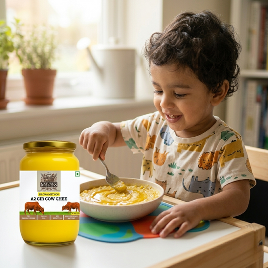 The Golden Spoon: Why A2 Gir Cow Ghee is a Brain-Boosting Superfood for Toddlers