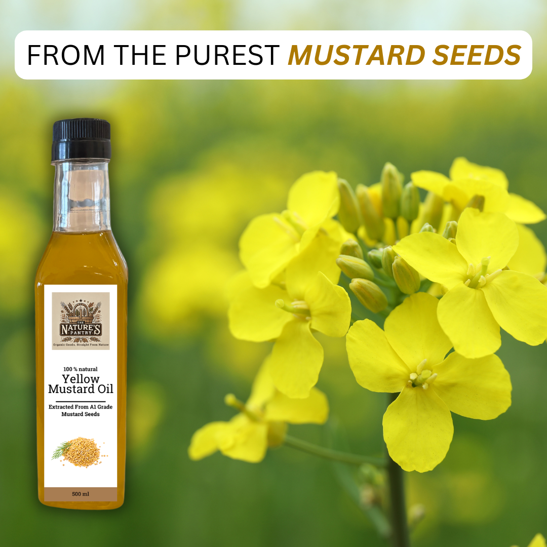 Cold Pressed Organic Yellow Mustard Oil