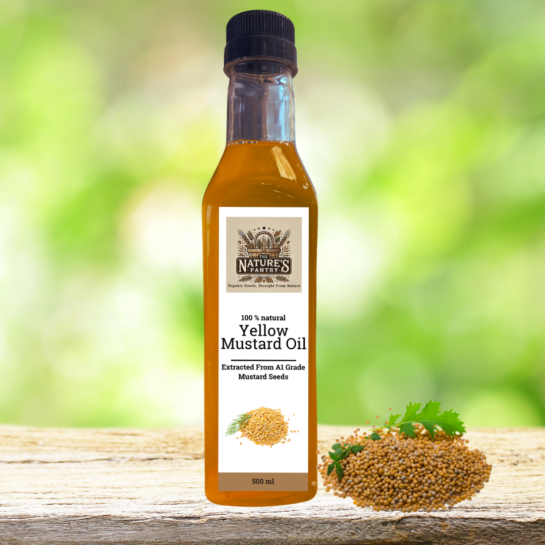 Cold Pressed Organic Yellow Mustard Oil – The Nature's Pantry