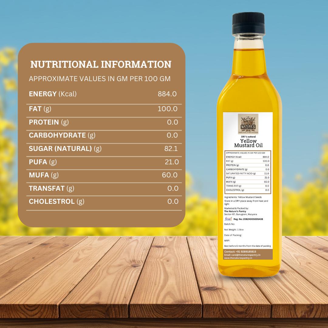 Cold Pressed Organic Yellow Mustard Oil